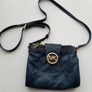 Michael Kors Dark Blue Mini Crossbody Bag